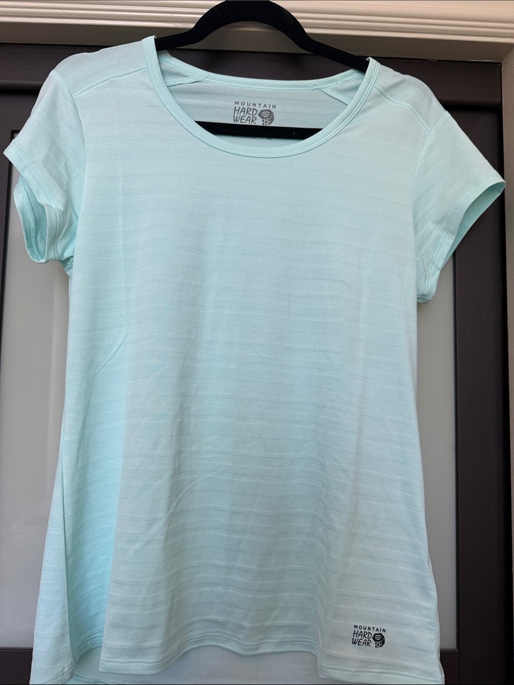 Mountain Hardwear Women's Short Sleeve Tee in Pale Aqua